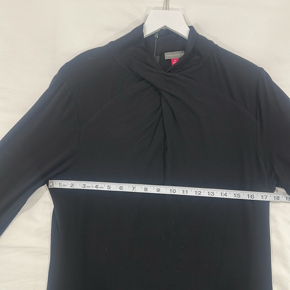 EUC | Elegant Black Women's Vince Camuto Mock Top XL - Picture 2 of 8